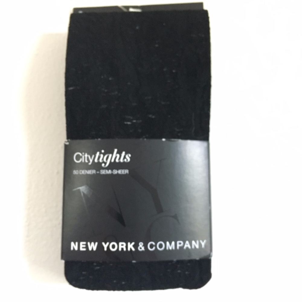 New New York & Company Semi-Sheer Design Tights